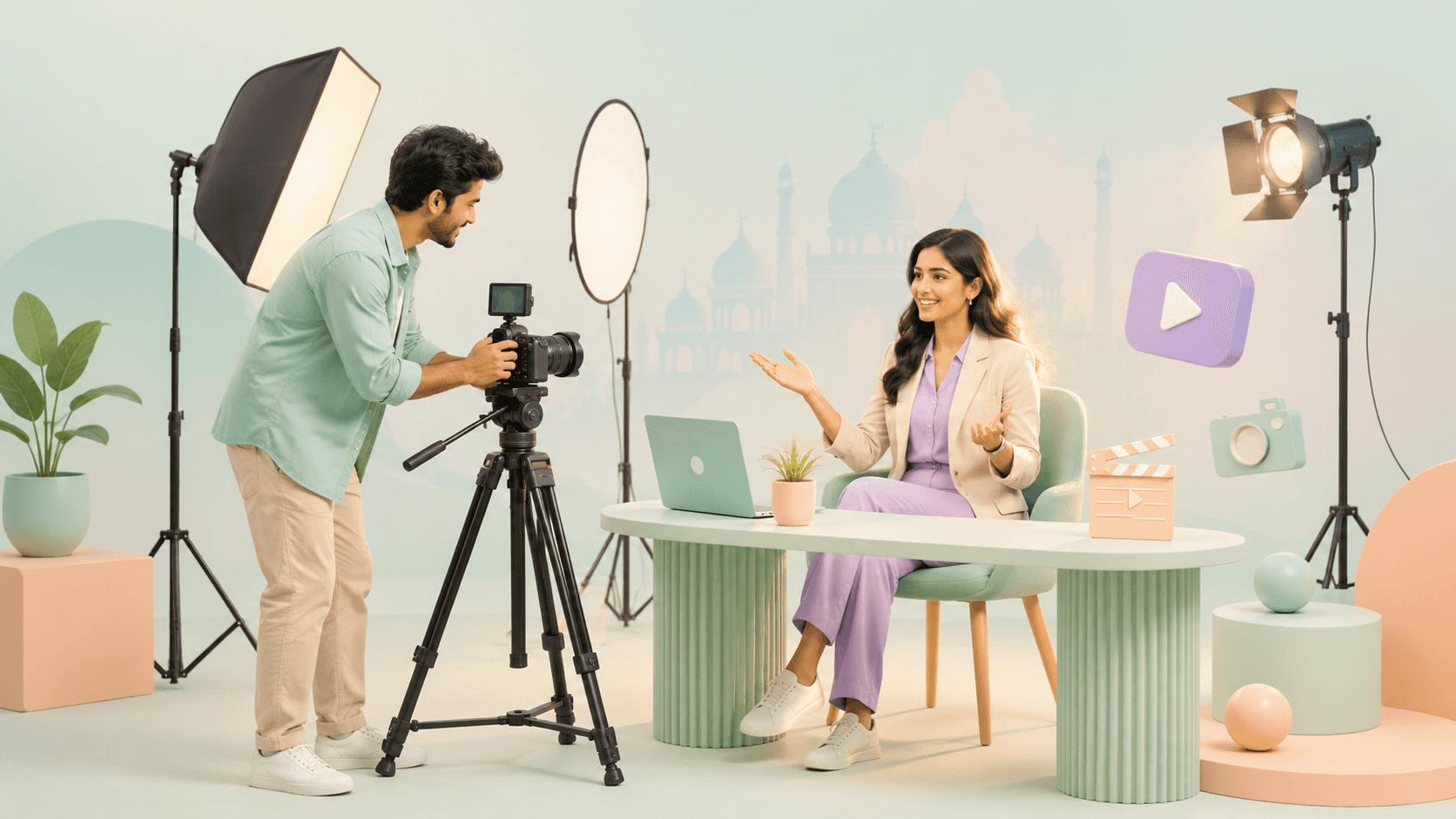 How To Set Up Three-Point Lighting for Indian Corporate Video Shoots